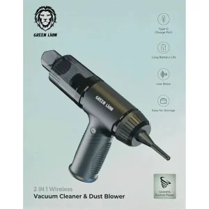 جارو شارژی مکنده و دمنده گرین لاین مدل GN2IN1VCMDST